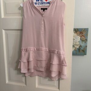 Pink Sleeveless Ruffle Dress Republic XS